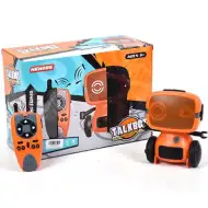 RC interaktivní TalkBot robot walkie-talkie v oranžové barvě s 2,4GHz