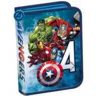 Rozkládací penál Avengers modrý 21x14x3,5 cm