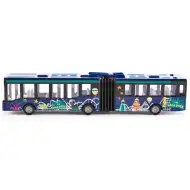 SIKU Modrý městský kloubový autobus 1/55