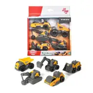 Sada 5 kusů mini stavebních strojů Volvo - Dickie Toys