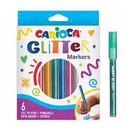 Sada 6 glitterových fixů - Carioca