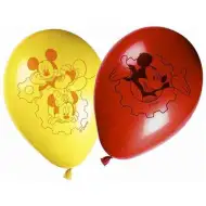 Sada 8 barevných balónků s motivem Mickey Mouse party