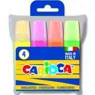 Sada barevných fluorescenčních zvýrazňovačů 4 ks - Carioca