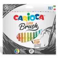 Sada fixů s štětcovou špičkou 20 ks - Carioca