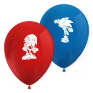 Sada latexových balónků Sonic ježek, 8 ks
