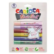 Sada na malování textilu se 6 barvami - Carioca