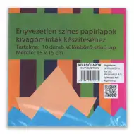 Sada nevyztužených výřezových listů 15x15cm 10ks