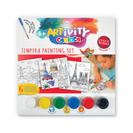 Sada temperových barev ARTivity 6×10 ml s temperou - Evropa - Carioca