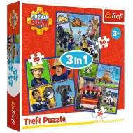 Sam hasič 3 v 1 50, 36 a 20 ks puzzle - Trefl