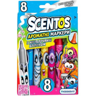 Scentos vonné metalické fixy, sada 8 ks