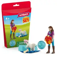 Schleich: Narozeninová oslava s Lizou a jejím pejskem herní set (42744)