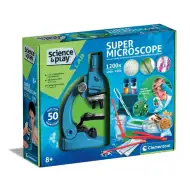 Science &amp; Play: Sada pro stavbu super mikroskopu 1200x – Clementoni