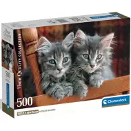 Šedé kočky 500dílné HQC kompaktní puzzle - Clementoni