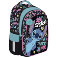 Školní taška/batoh Disney Stitch se 4 přihrádkami, s modrým pomponem BPL58 40x29x19 cm