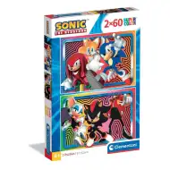Sonic a ježek 2x60dílné supercolor puzzle - Clementoni