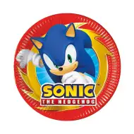 Sonic the Hedgehog 8ks papírový talíř set 20cm