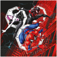 Spider-Man, balení 20 ks, dvouvrstvé papírové ubrousky, 33 × 33 cm