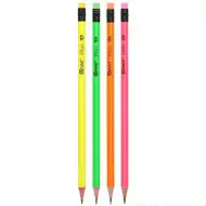 Spirit: Fluo grafitová tužka s gumou v různých variantách.
