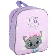 Spirit: Grey Kitty šedý kočičí 3D vzorovaný oválný batoh 30x25x12cm