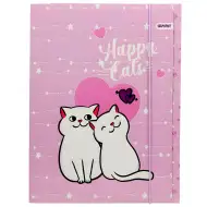 Spirit: Happy Cats růžová gumičková složka 600g A/4