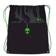 St.Right Green Power Alien sportovní vak, tělocvičný pytel 43x34 cm
