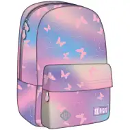 St.Right Pink butterfly růžový školní batoh s motýly, BP33 40x27x17cm
