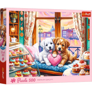 Štěněcí láska Prémiová kvalita 500dílné puzzle – Trefl