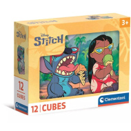 Stitch 12dílné pohádkové kostky - Clementoni