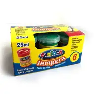 Světle zelená tempera v kelímku 6x35g - Carioca