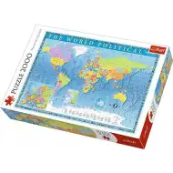 Světová politická mapa puzzle 2000 dílků - Trefl