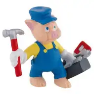 Tři prasátka: Figurka hračky architekt prasátko - Bullyland