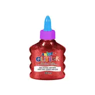 Třpytivé tekuté lepidlo Spark červené barvy 88ml - Carioca