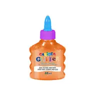 Třpytivé tekuté neonové oranžové lepidlo 88ml - Carioca