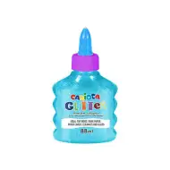 Třpytivé tekuté neonové světle modré lepidlo 88ml - Carioca