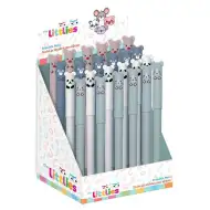 The Littlies: Roztomilá kuličková propiska s mazatelným inkoustem s různými zvířecími motivy, 1 ks
