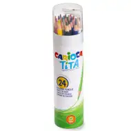 Tita 24ks barevné tužky v sady v válcovém pouzdru - Carioca