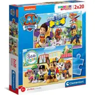 Tlapková patrola 2x20 dílků puzzle - Clementoni