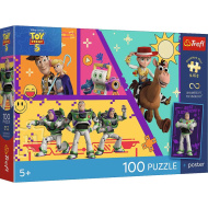 Toy Story UFT puzzle 100 dílků s plakátem - Trefl