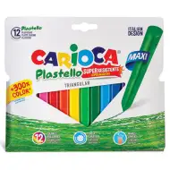 Trojúhelníkové Jumbo barevné voskovky sada 12ks - Carioca
