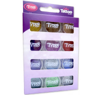 TyToo: Sada doplňkových barev — třpytkový prášek 12 × 2,5 ml
