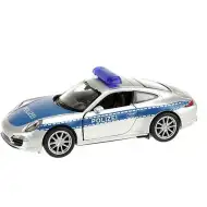 Welly: Kovový model policejního auta Porsche 911, 11 cm
