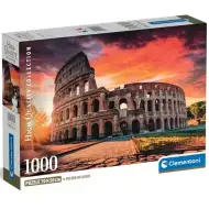 Západ slunce v Římě 1000dílné HQC puzzle s plakátem - Clementoni