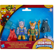 Marvel Iron Man a úžasní přátelé - sada Hammer &amp; Havoc Thor a Loki - Hasbro