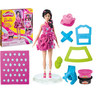 Play-Doh: Barbie třpytivé šperky a stuhy sada modelíny s panenkou – Hasbro
