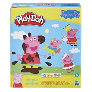 Play-Doh: Stylovací sada s plastelínou Prasátko Peppa s doplňky - Hasbro