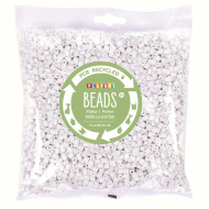 PlayBox: Recyklované 5mm MIDI zažehlovací korálky balení 6000 ks v bílé barvě