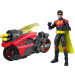 Akční figurka DC Robin s motocyklem a vystřelovacími raketami – Mattel