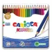 Akrylové barevné tužky 24ks v kovové krabici - Carioca