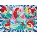 Ariel malá mořská víla 2 v 1 60dílné Eco puzzle a omalovánky 70x50 cm - Lisciani