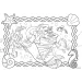 Ariel malá mořská víla 2 v 1 puzzle a omalovánky 250 dílků 50x35 cm - Lisciani